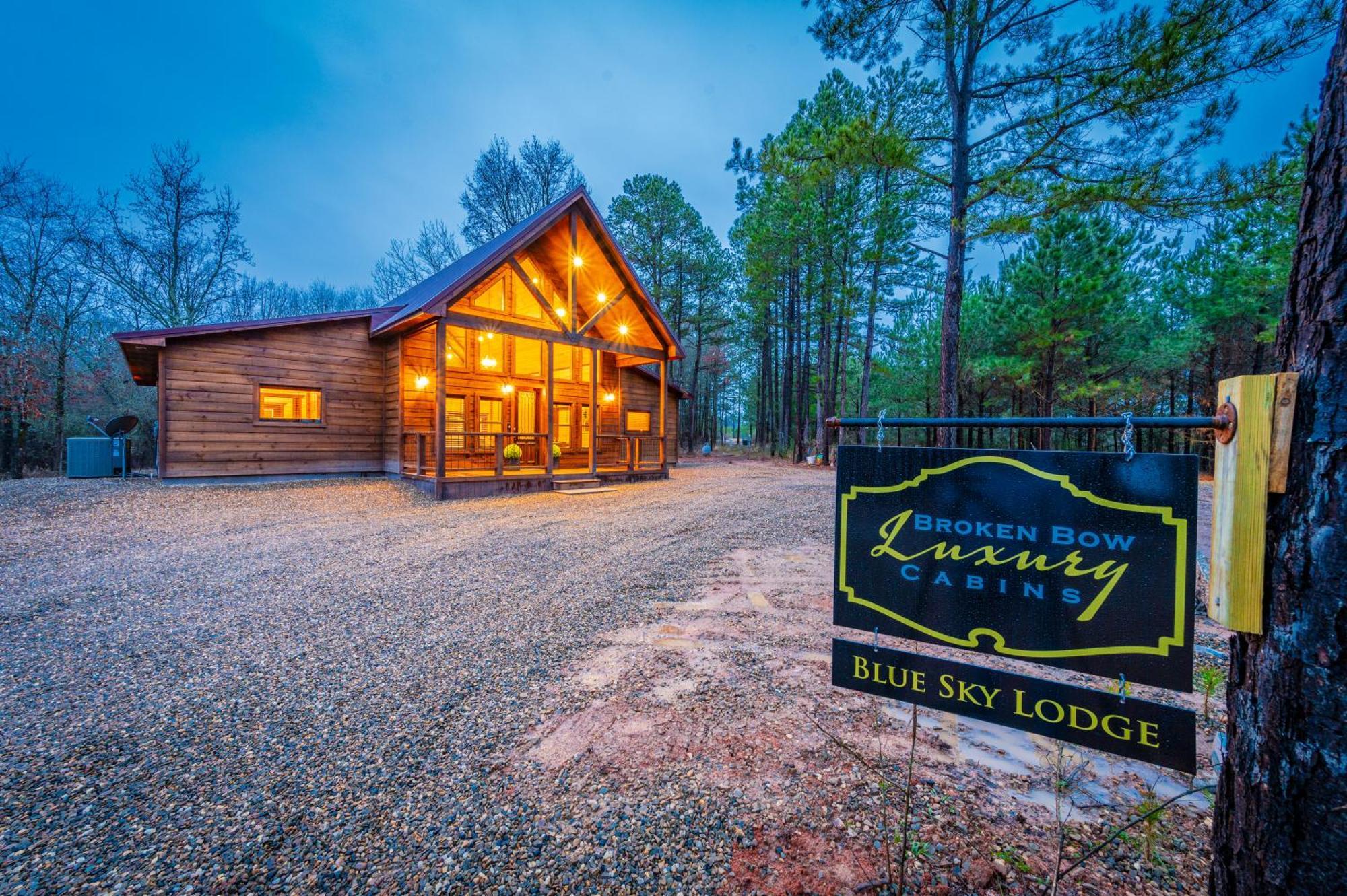 The Luxurious Blue Sky Lodge Is Epic! Broken Bow Eksteriør billede